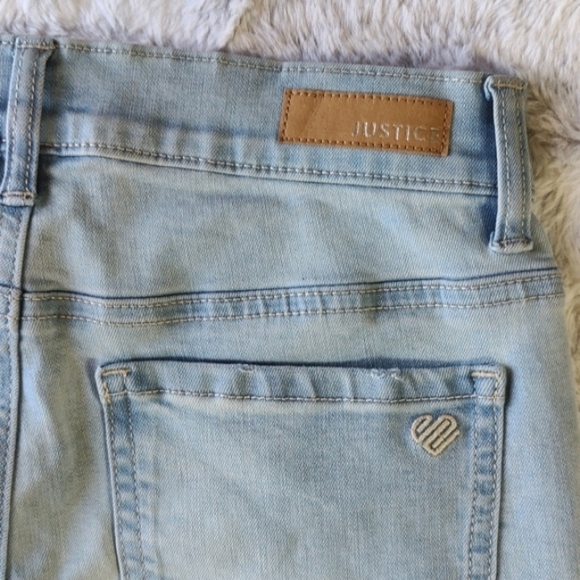 Justice Lightly Distressed Jeans Pant Girl's Size 14. - Picture 4 of 14
